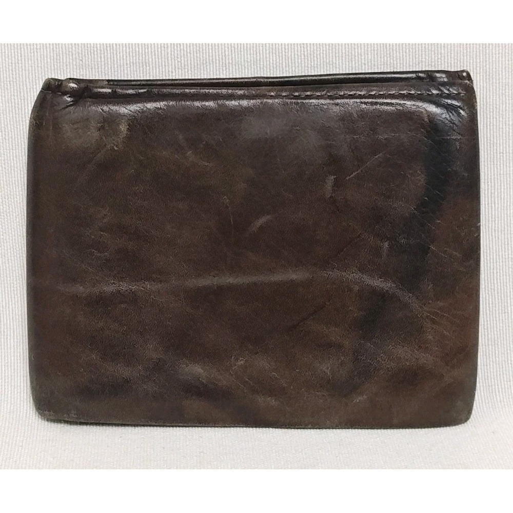 ROLFS Farmland CO-OP Leather Wallet Men's Cowhide Bifold Brown Vintage‎